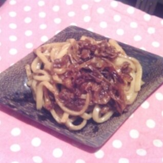 簡単鰹節とマヨの焼きうどん